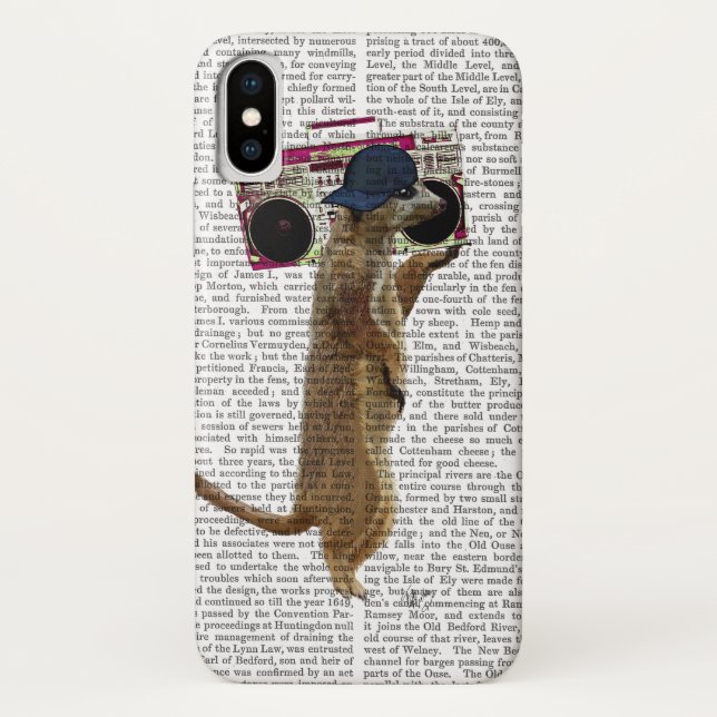 Meerkat mit Boom Box Ghetto Blaster 2 Case-Mate iPhone Hülle (Rückseite)