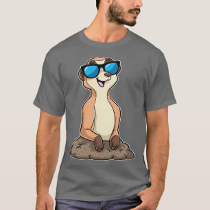 Meerkat mit Brille 2 T-Shirt