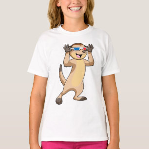Meerkat mit Brille T-Shirt