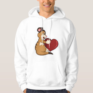 Meerkat mit Herz Hoodie