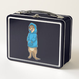 Meerkat mit Hoodie Metall Brotdose