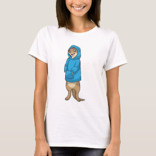 Meerkat mit Hoodie T-Shirt