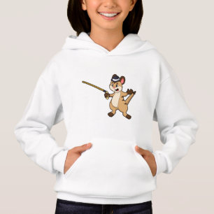 Meerkat mit Hut & Walking-Stock Hoodie