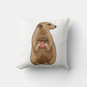 Meerkat mit Muffin Kissen