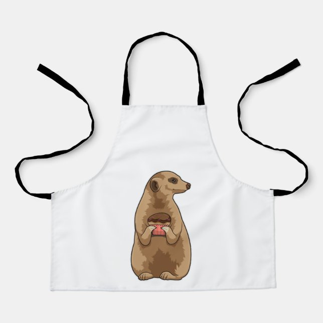 Meerkat mit Muffin Schürze (Vorderseite)