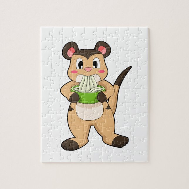 Meerkat mit Ramen (Vertikal)
