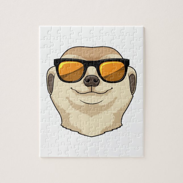 Meerkat mit Sonnenbrille (Vertikal)