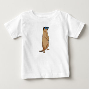 Meerkat mit Sonnenbrille Baby T-shirt