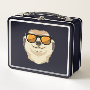 Meerkat mit Sonnenbrille Metall Brotdose