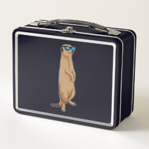 Meerkat mit Sonnenbrille Metall Brotdose