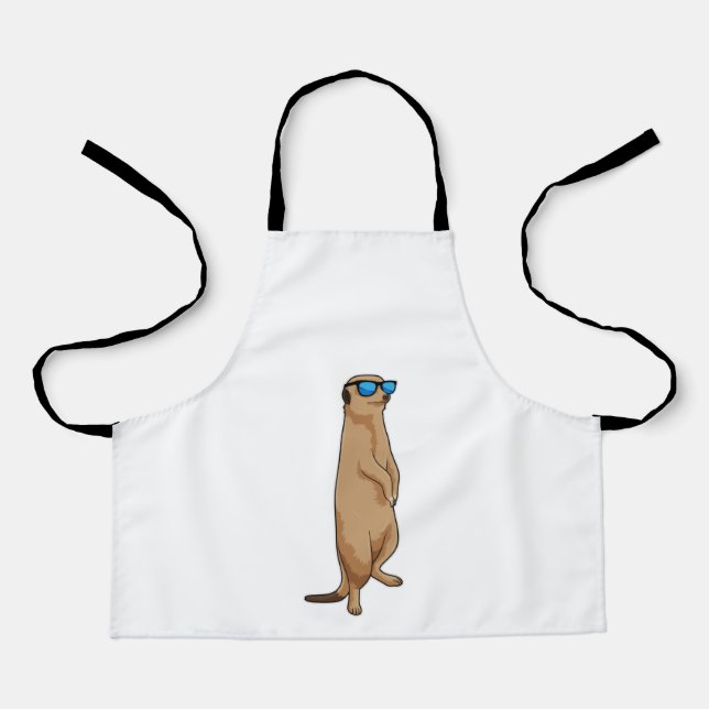 Meerkat mit Sonnenbrille Schürze (Vorderseite)