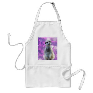 Meerkat mit Sparkle Schürze