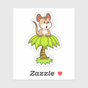 Meerkat mit Tree Aufkleber