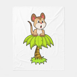 Meerkat mit Tree Fleecedecke