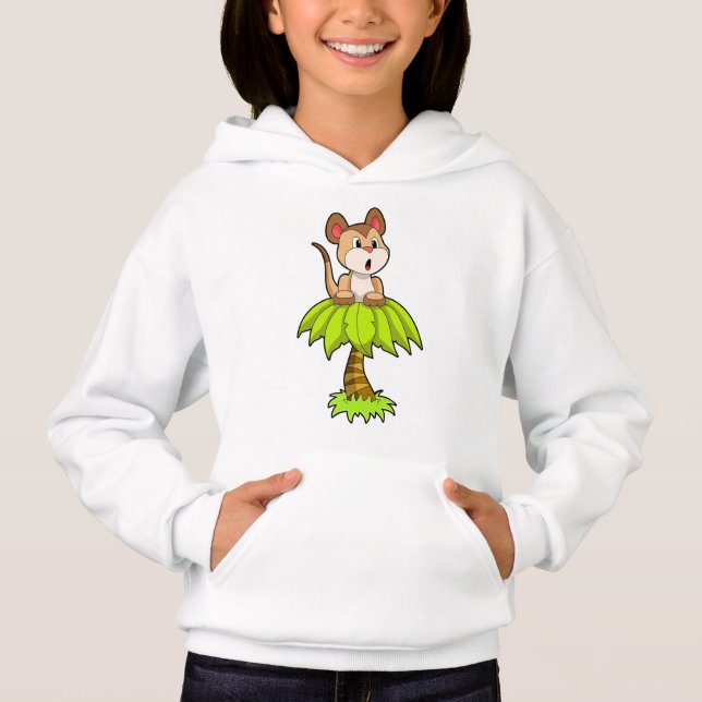 Meerkat mit Tree Hoodie (Vorderseite)