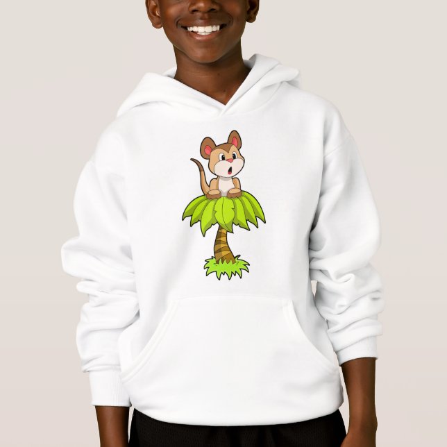 Meerkat mit Tree Hoodie (Vorderseite)