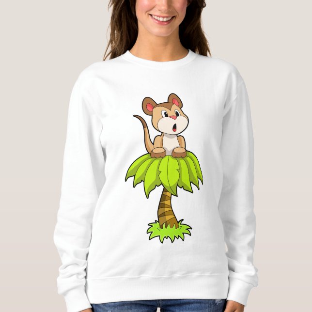 Meerkat mit Tree Sweatshirt (Vorderseite)