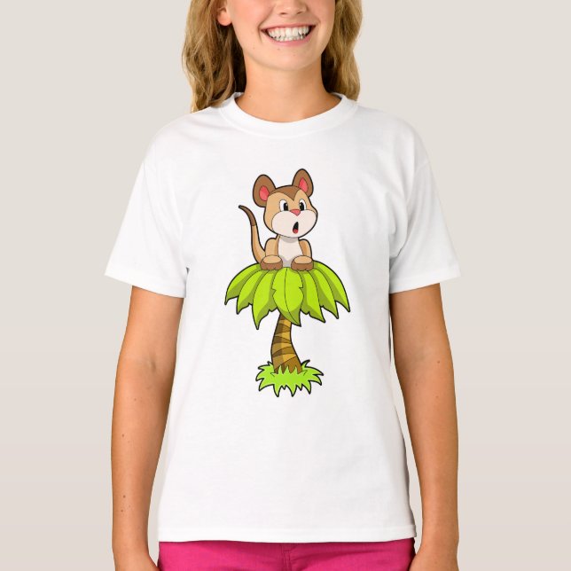 Meerkat mit Tree T-Shirt (Vorderseite)