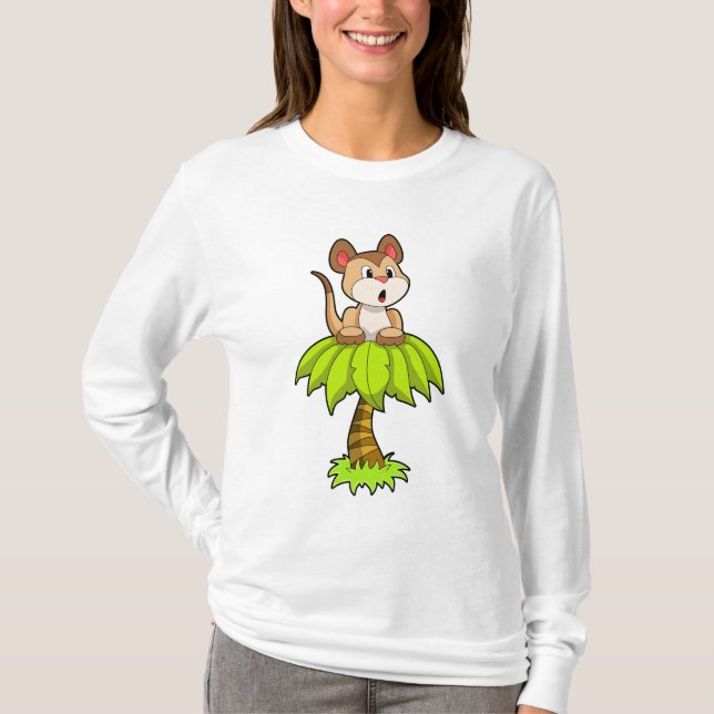 Meerkat mit Tree T-Shirt (Vorderseite)