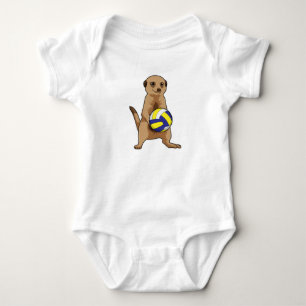 Meerkat mit Volleyball Baby Strampler