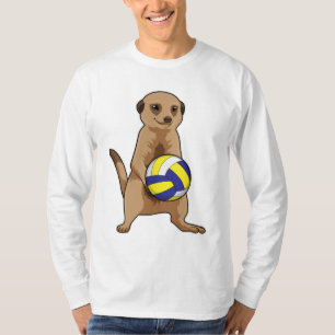 Meerkat mit Volleyball T-Shirt