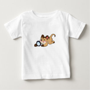Meerkat mit Zierglas Baby T-shirt