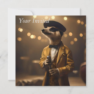 "Meerkat Mondlicht: Ein Crooner's Ständchen"  Einladung