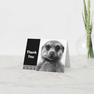 Meerkat Note Card Dankeskarte