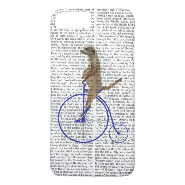 Meerkat On Blue Penny Farthing Case-Mate iPhone Hülle (Rückseite)