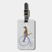 Meerkat On Blue Penny Farthing
