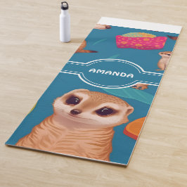 Meerkat Rainbow Personalisiertes Muster Yogamatte