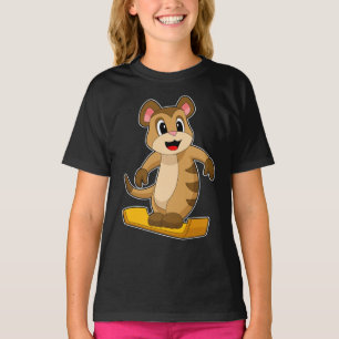 Meerkat Snowboard Wintersport T-Shirt