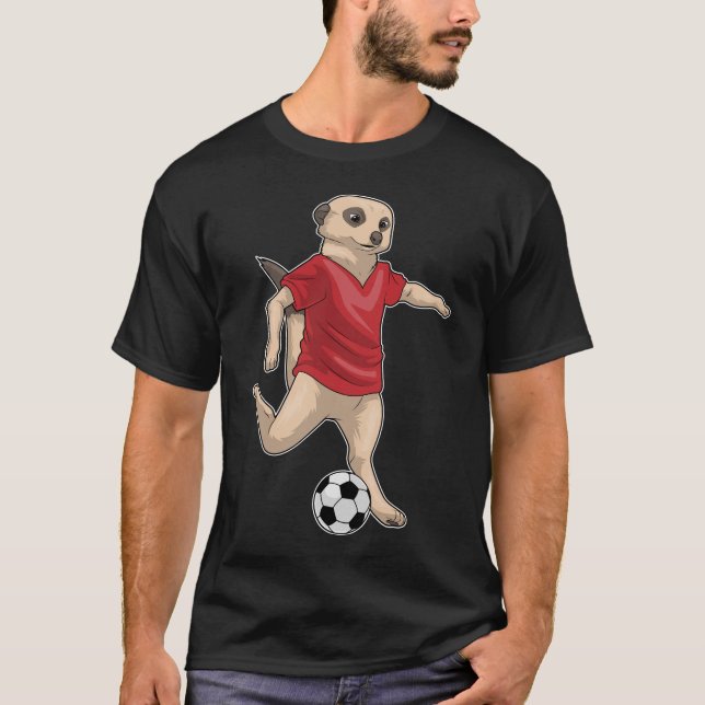 Meerkat Soccer player Soccer T-Shirt (Vorderseite)