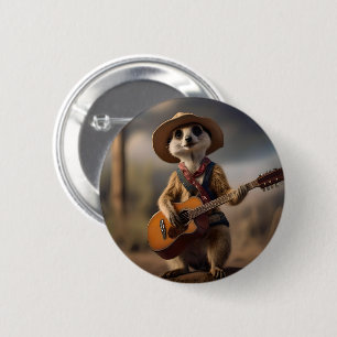 Meerkat Strumming a Country Lullaby Button