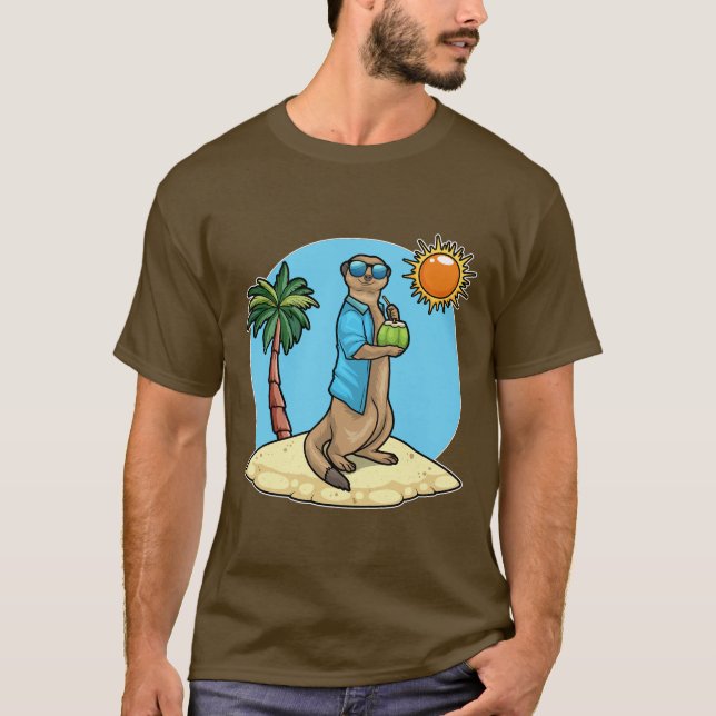 Meerkat Summer Coconut T-Shirt (Vorderseite)