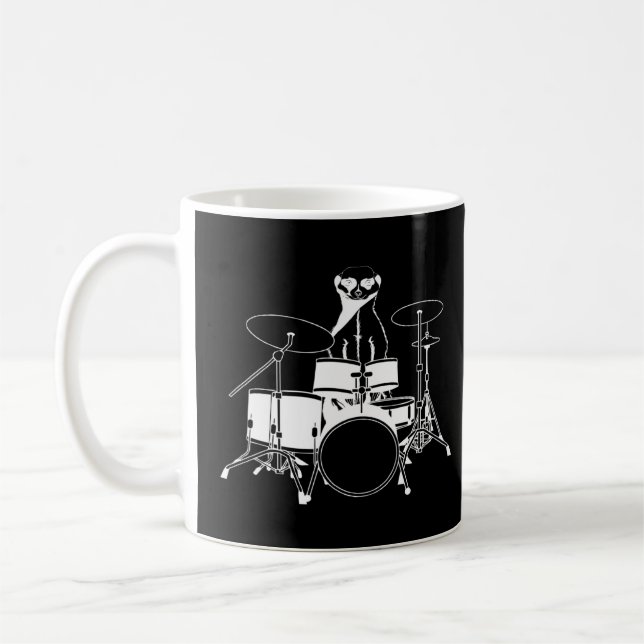 Meerkat Surikate Animal Drums Kaffeetasse (Links)
