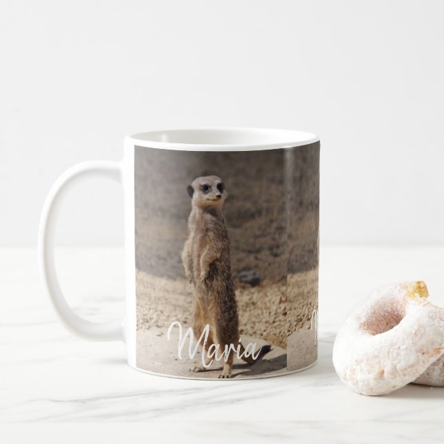 Meerkat-Tasse Kaffeetasse (Mit Donut)