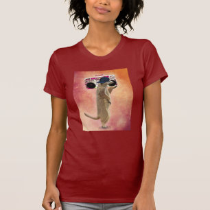 Meerkat und Boom Box T-Shirt
