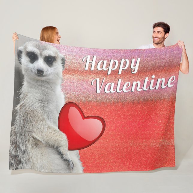 MEERKAT VALENTINE FLEECEDECKE (Beispiel)