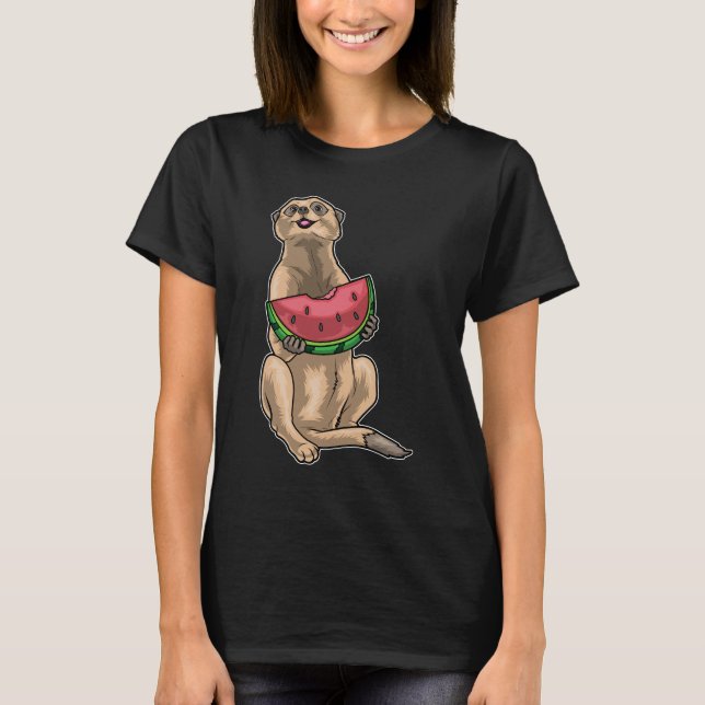 Meerkat Watermelon T-Shirt (Vorderseite)