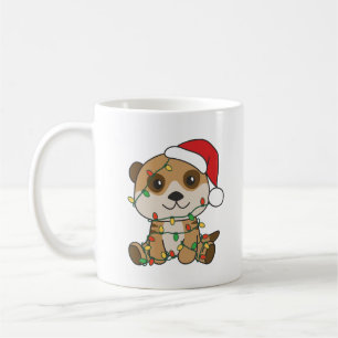 Meerkat Weihnachten Winter Tiere Urlaub Meerkats Kaffeetasse