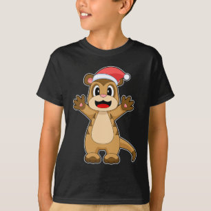 Meerkat Weihnachtshut T-Shirt