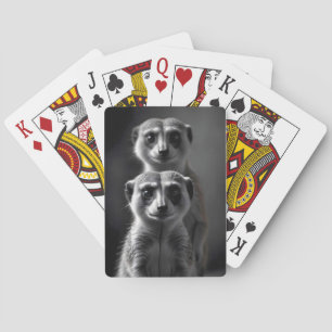 Meerkat Wildlife Majestic Nature Life Wallpaper Spielkarten