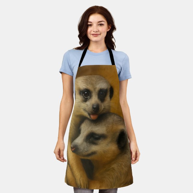 Meerkat-Zuneigung Schürze (Getragen)