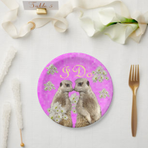 Meerkats I Do Wedding Day, Paper Party Teller