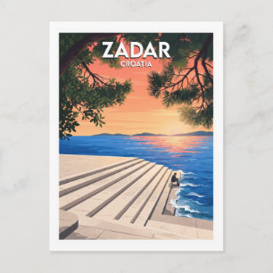 Meerorgel, Zadar, Kroatien Reise Postkarte