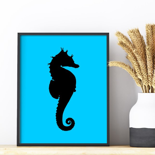 Meerpferd Fotodruck (Aquatic Sea Horse Photo Print)