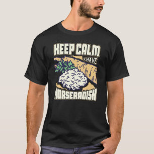 Meerrettichsauce Creme Pflanzenrezept Wurzel Frisc T-Shirt
