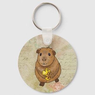 Meerscheinchen und Schnecke Schlüsselanhänger