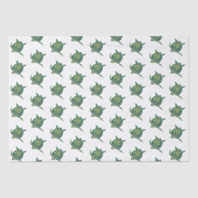 Meerschildkrötengewebe Seidenpapier (Vorderseite)